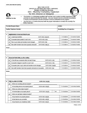 Use this 16-item <b>fire marshal inspection</b> form to check all residential/rental properties for fire hazards and ensure that the property remains compliant with local fire safety requirements. . Ocfs inspection checklist